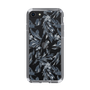 Slim Protection Case［ LAGUNAMOON - BotanicalJacquard - Clear×Black ］