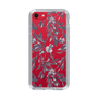 Slim Protection Case［ LAGUNAMOON - BotanicalJacquard - Clear×Black ］