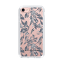 Slim Protection Case［ LAGUNAMOON - BotanicalJacquard - Clear×Black ］