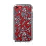 Slim Protection Case［ LAGUNAMOON - BotanicalJacquard - Clear×Black ］