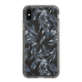 Slim Protection Case［ LAGUNAMOON - BotanicalJacquard - Clear×Black ］
