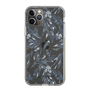 Slim Protection Case［ LAGUNAMOON - BotanicalJacquard - Clear×Black ］