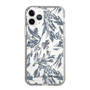 Slim Protection Case［ LAGUNAMOON - BotanicalJacquard - Clear×Black ］