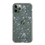 Slim Protection Case［ LAGUNAMOON - BotanicalJacquard - Clear×Black ］