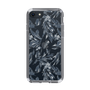 Slim Protection Case［ LAGUNAMOON - BotanicalJacquard - Clear×Black ］