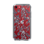 Slim Protection Case［ LAGUNAMOON - BotanicalJacquard - Clear×Black ］