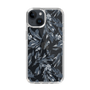 Slim Protection Case［ LAGUNAMOON - BotanicalJacquard - Clear×Black ］