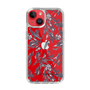 Slim Protection Case［ LAGUNAMOON - BotanicalJacquard - Clear×Black ］