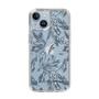 Slim Protection Case［ LAGUNAMOON - BotanicalJacquard - Clear×Black ］