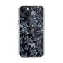Slim Protection Case［ LAGUNAMOON - BotanicalJacquard - Clear×Black ］