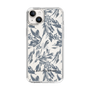 Slim Protection Case［ LAGUNAMOON - BotanicalJacquard - Clear×Black ］