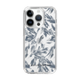 Slim Protection Case［ LAGUNAMOON - BotanicalJacquard - Clear×Black ］