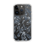 Slim Protection Case［ LAGUNAMOON - BotanicalJacquard - Clear×Black ］