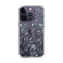 Slim Protection Case［ LAGUNAMOON - BotanicalJacquard - Clear×Black ］
