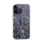 Slim Protection Case［ LAGUNAMOON - BotanicalJacquard - Clear×Black ］