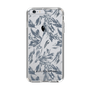Slim Protection Case［ LAGUNAMOON - BotanicalJacquard - Clear×Black ］