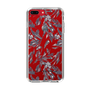 Slim Protection Case［ LAGUNAMOON - BotanicalJacquard - Clear×Black ］