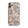 Slim Protection Case［ LAGUNAMOON - BotanicalJacquard - Clear×Black ］