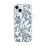 Slim Protection Case［ LAGUNAMOON - BotanicalJacquard - Clear×Black ］