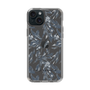 Slim Protection Case［ LAGUNAMOON - BotanicalJacquard - Clear×Black ］
