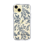 Slim Protection Case［ LAGUNAMOON - BotanicalJacquard - Clear×Black ］