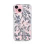 Slim Protection Case［ LAGUNAMOON - BotanicalJacquard - Clear×Black ］