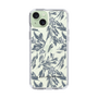 Slim Protection Case［ LAGUNAMOON - BotanicalJacquard - Clear×Black ］