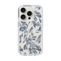 Slim Protection Case［ LAGUNAMOON - BotanicalJacquard - Clear×Black ］