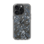 Slim Protection Case［ LAGUNAMOON - BotanicalJacquard - Clear×Black ］