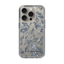Slim Protection Case［ LAGUNAMOON - BotanicalJacquard - Clear×Black ］