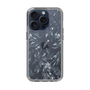 Slim Protection Case［ LAGUNAMOON - BotanicalJacquard - Clear×Black ］