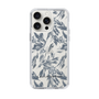 Slim Protection Case［ LAGUNAMOON - BotanicalJacquard - Clear×Black ］