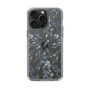 Slim Protection Case［ LAGUNAMOON - BotanicalJacquard - Clear×Black ］