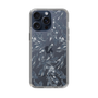 Slim Protection Case［ LAGUNAMOON - BotanicalJacquard - Clear×Black ］