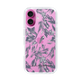 Slim Protection Case［ LAGUNAMOON - BotanicalJacquard - Clear×Black ］