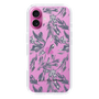 Slim Protection Case［ LAGUNAMOON - BotanicalJacquard - Clear×Black ］