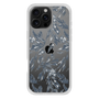 Slim Protection Case［ LAGUNAMOON - BotanicalJacquard - Clear×Black ］