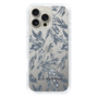 Slim Protection Case［ LAGUNAMOON - BotanicalJacquard - Clear×Black ］