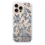 Slim Protection Case［ LAGUNAMOON - BotanicalJacquard - Clear×Black ］