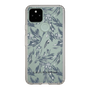 Slim Protection Case［ LAGUNAMOON - BotanicalJacquard - Clear×Black ］