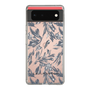 Slim Protection Case［ LAGUNAMOON - BotanicalJacquard - Clear×Black ］