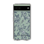 Slim Protection Case［ LAGUNAMOON - BotanicalJacquard - Clear×Black ］