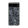 Slim Protection Case［ LAGUNAMOON - BotanicalJacquard - Clear×Black ］