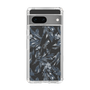 Slim Protection Case［ LAGUNAMOON - BotanicalJacquard - Clear×Black ］