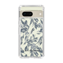 Slim Protection Case［ LAGUNAMOON - BotanicalJacquard - Clear×Black ］