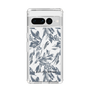 Slim Protection Case［ LAGUNAMOON - BotanicalJacquard - Clear×Black ］