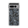 Slim Protection Case［ LAGUNAMOON - BotanicalJacquard - Clear×Black ］