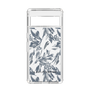 Slim Protection Case［ LAGUNAMOON - BotanicalJacquard - Clear×Black ］