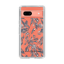 Slim Protection Case［ LAGUNAMOON - BotanicalJacquard - Clear×Black ］