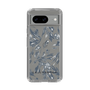 Slim Protection Case［ LAGUNAMOON - BotanicalJacquard - Clear×Black ］